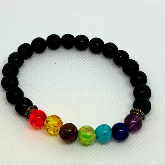 Chakra Beaded Bracelet Set - Picture 3 of 10
